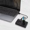 Σταθμός σύνδεσης Qoltec 50310 Drive 2x SSD M.2 SATA NGFF USB Type-C