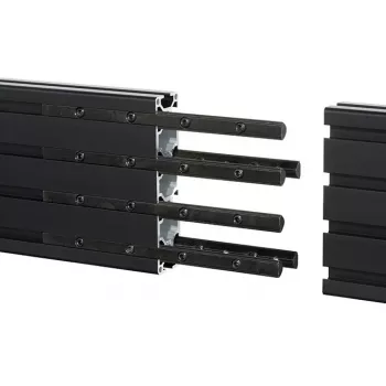 Ράγα τοποθέτησης B-Tech BT8390 σετ επέκτασης μαύρο 12 mm πλάτος 8 mm βάθος 180 mm μήκος