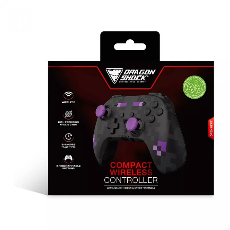 Dragonshock Controller Poptop Wireless Cubes μαύρο Switch