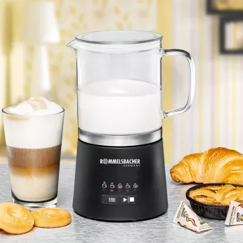 Rommelsbacher Επαγωγικός φροther γάλακτος 500ml Ανοξείδωτο ατσάλι μαύρο MS 625 (MS 625)