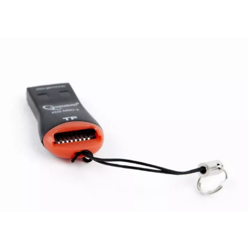 Αναγνώστης καρτών Gembird FD2-MSD-3 USB 2.0 Μαύρο Κόκκινο