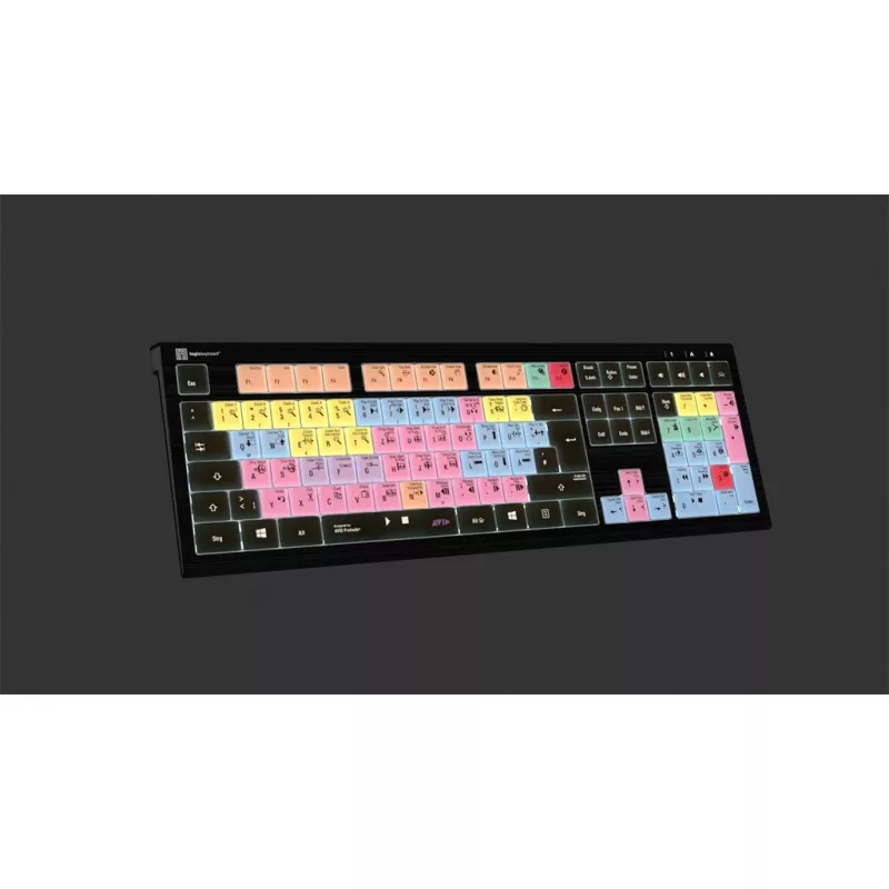 Logickeyboard ASTRA 2 USB QWERTZ Πληκτρολόγιο μαύρο Full-size 108 πλήκτρα
