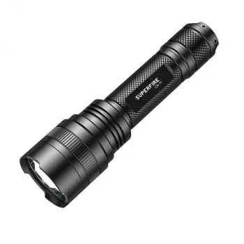 Φακός Supfire C8-H — 1200 lm, επαναφορτιζόμενος USB, εμβέλεια 250 m