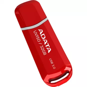 USB Flash Drive ADATA DashDrive UV150 32 GB, USB Type-A 3.2 Gen 1, Κόκκινο, Σχέδιο με καπάκι