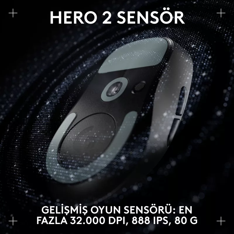 Logitech G PRO X SUPERLIGHT 2 DEX Ασύρματο Gaming Ποντίκι, Μαύρο