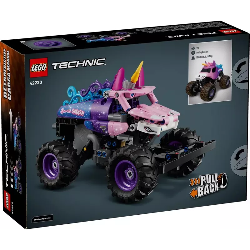 LEGO TECHNIC 42220 Monster Jam Sparkle Smash Pull-Back