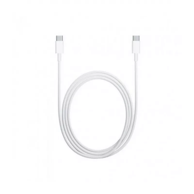 Καλώδιο USB C - USB C 1m. silicone λευκό