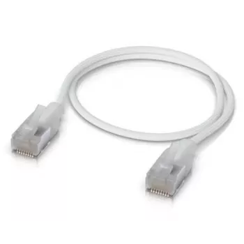 Καλώδιο δικτύου Ubiquiti UACC-Cable-Patch-EL-C6A-0.3M-W RJ-45 Cat6a 0,3 m Διαφανές Λευκό