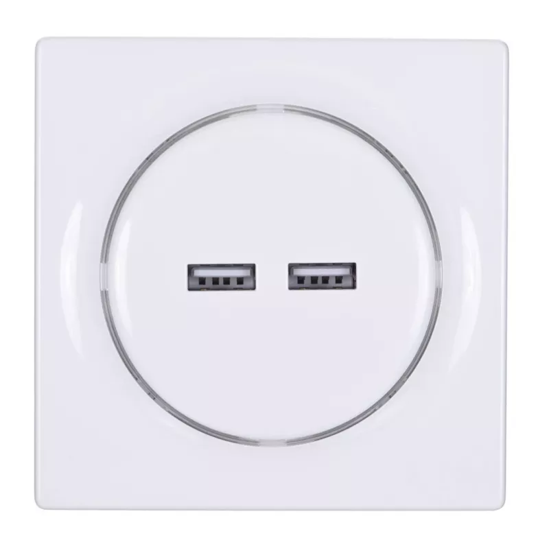 Fibaro Walli N Πρίζα 2x USB Λευκό
