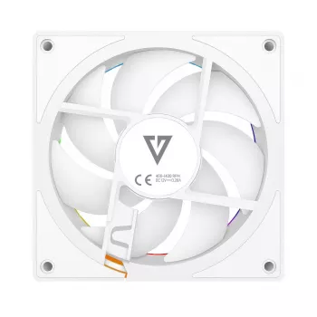 Ανεμιστήρας κουτιού MODECOM VOLCANO LOOP 120 ARGB Reverse Fan Λευκό 120 mm, PWM, 400–1400 RPM