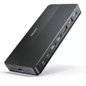 Docking station UNITEK D1103A01 USB4 Ενσύρματο μαύρο 100W Power Delivery