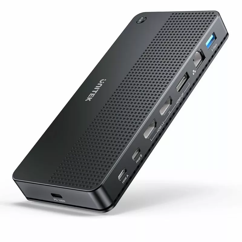 Docking station UNITEK D1103A01 USB4 Ενσύρματο μαύρο 100W Power Delivery