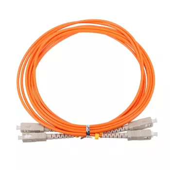 Καλώδιο οπτικών ινών Extralink EX.3692 — FTTH OM2 SC‑SC, 1 m, Πλήρως διπλό, κόκκινο