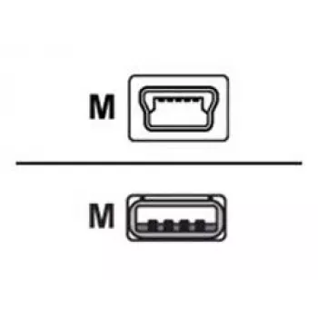 Zebra USB2.0 - miniUSB2.0 Καλώδιο USB USB A Mini-USB B