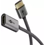 Ultra High-Speed HDMI εύκαμπτος αντάπτορας, καλώδιο μαύρο/χρυσό