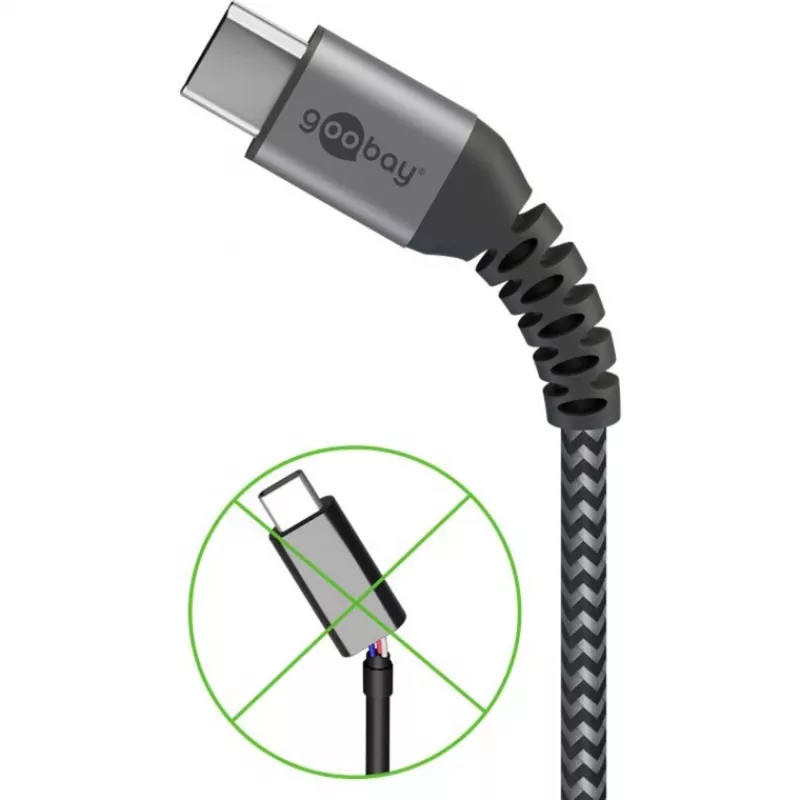 Goobay 49297 καλώδιο USB μαύρο