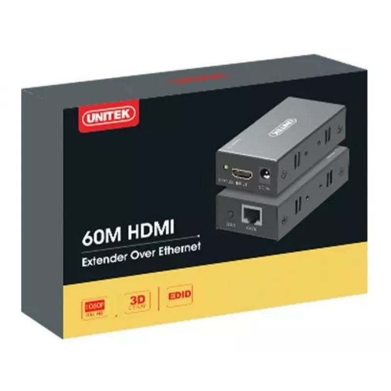Επεκτατής Unitek HDMI Over Ethernet, 60M, V100A