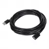 Καλώδιο επέκτασης USB Unitek Y‑C418GBK 5 m USB A σε USB A USB 2.0, μαύρο
