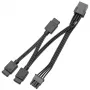 Καλώδιο Διαχωριστή Σήματος EK Water Blocks EK-Loop OmniLink D-RGB 10cm Μαύρο, Διαχωριστής D-RGB 1-σε-2