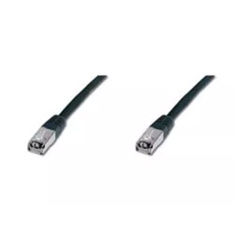 Καλώδιο δικτύου Digitus CAT 5e SF/UTP Καλώδιο Patch Μαύρο 5m
