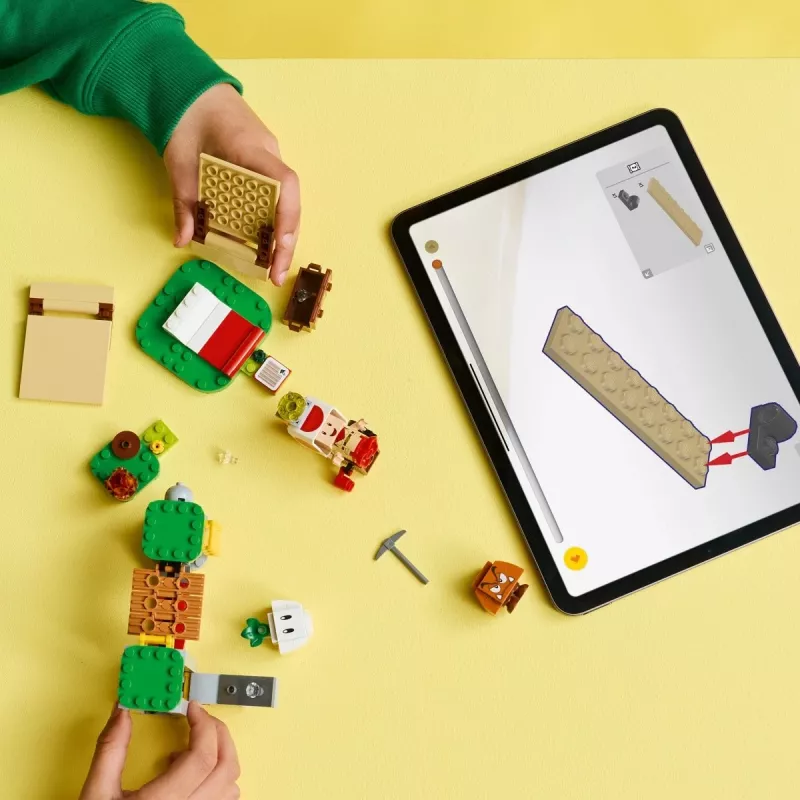 Παιχνίδι κατασκευής LEGO Captain Toads Camp σετ 72040 με διαδραστικές λειτουργίες Super Mario