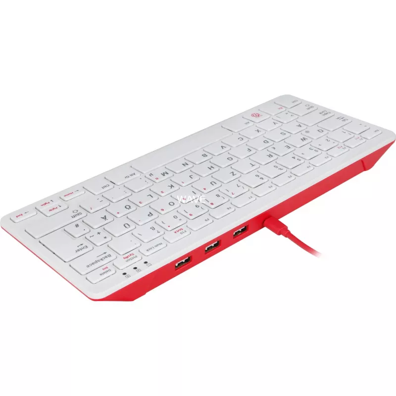 Ενσύρματο πληκτρολόγιο USB Raspberry PI Πληκτρολόγιο DE RB-TASTA01W — Σύνδεση USB, γερμανικό layout