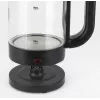 Jata HA702 ηλεκτρικός βραστήρας, 1,2 l, 1500 W, βοριοπυριτικό γυαλί, ασύρματος, μαύρος