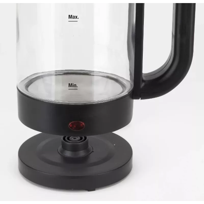 Jata HA702 ηλεκτρικός βραστήρας, 1,2 l, 1500 W, βοριοπυριτικό γυαλί, ασύρματος, μαύρος