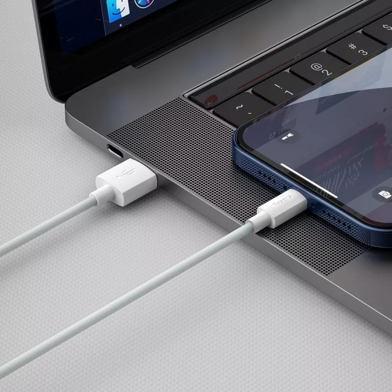 Baseus TZCALZJ-02 Καλώδιο κινητού Λευκό 1,5 m USB A Lightning