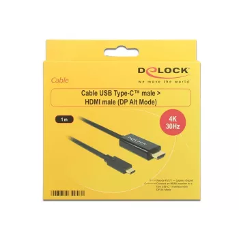 Προσαρμογέας καλωδίου βίντεο USB Type-C HDMI DeLOCK 85258