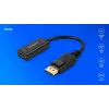 Αντάπτορας Savio DisplayPort (M) v1.2 - HDMI A (F) v1.4, 4K, AK-62