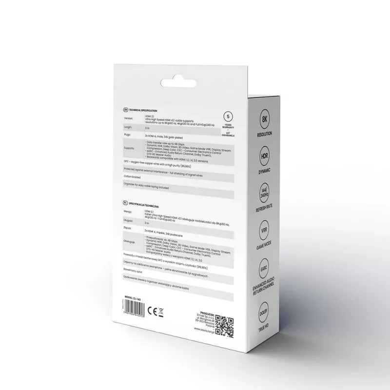 Καλώδιο HDMI Savio CL-143 3m