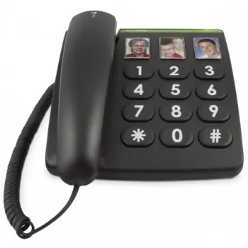 Doro PhoneEasy 331ph ενσύρματο τηλέφωνο, μαύρο