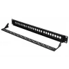 Patch panel Extralink 24-Port U/UTP (UTP) αρθρωτό, 1U, μαύρο, πλάτος 482,6 mm