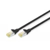 Digitus CAT 6A S/FTP RJ-45 Καλώδιο patch 7 m, Μαύρο