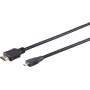 Καλώδιο HDMI S/CONN Micro-HDMI 1 m