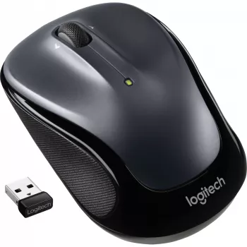 LOGITECH M325s ποντίκι αμφίχειρο οπτικό 5 κουμπιά ασύρματο 2,4 GHz USB Nano δέκτης σκούρο γκρι