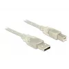 Καλώδιο USB DeLOCK 83895 USB 2.0 3m USB A USB B διαφανές
