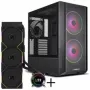 Lian Li LANCOOL 216 Κουτί PC Bundle + HYDROSHIFT II LCD-C 360TL AiO - Μαύρο