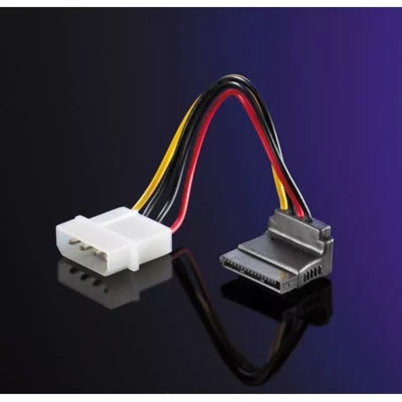 ROLINE καλώδιο προσαρμογέα 4-pol. HDD / SATA, γωνιακό (11.03.1061)
