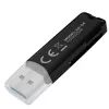 Αναγνώστης καρτών SAVIO AK-64 USB 3.2 Gen 1 έξοδος Type-A, υποδοχή MicroSD, 5000 Mbit/s, μαύρο