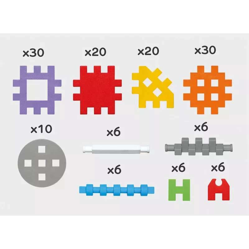 Mini Waffle Τούβλα 140 τεμ. στο σετ κατασκευής MARIOINEX 902363