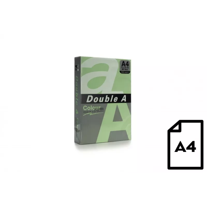 Χρωματιστό χαρτί Double A, 80 g, A4, 500 φύλλα, Emerald
