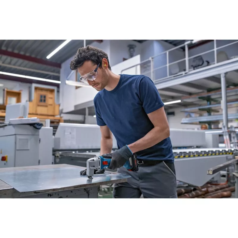 Bosch GSC 18V-16 E Professional επαναφορτιζόμενο ψαλίδι λαμαρίνας, 18 V, 2x ProCORE18V 4,0 Ah, L-BOXX, μπλε/μαύρο