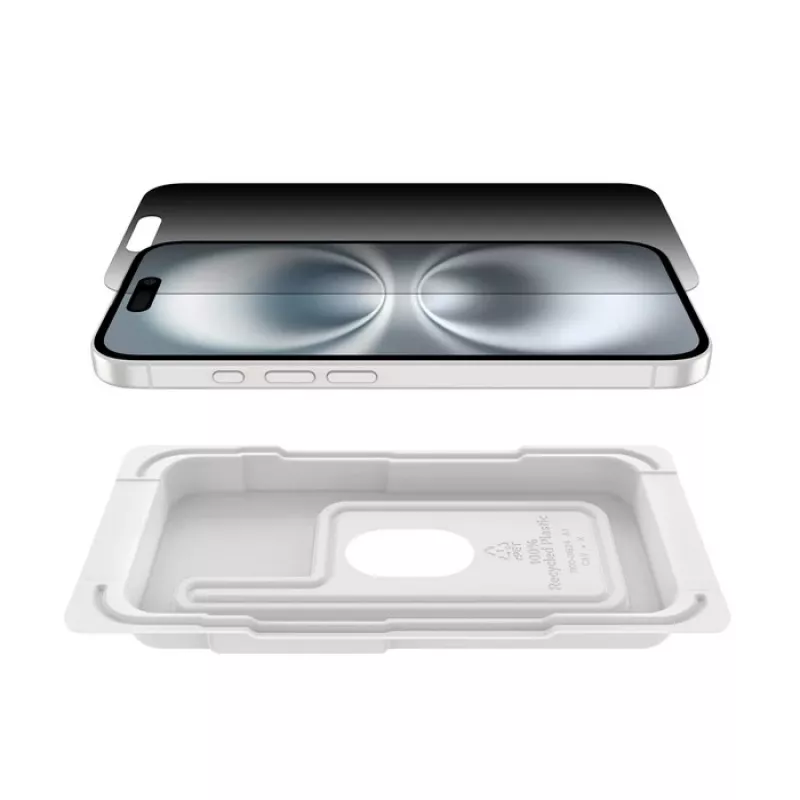 Προστασία οθόνης Belkin ScreenForce για iPhone 16 σκληρυμένο γυαλί Privacy