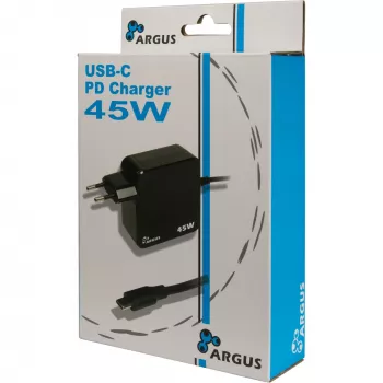 Φορτιστής Inter-Tech PD-2045 Universal Μαύρο AC για εσωτερικό χώρο 20V USB-C