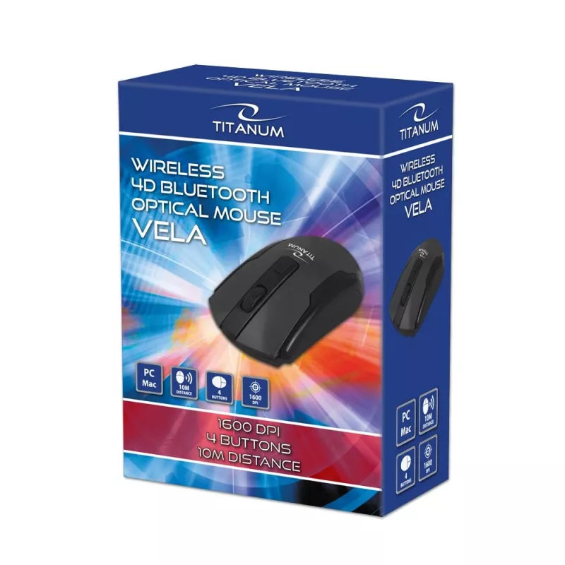 Ποντίκι Esperanza TM123 Wireless Bluetooth 4D Vela μαύρο