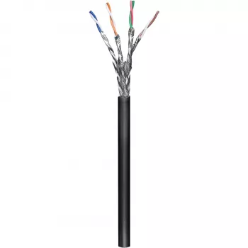 Wentronic goobay - Καλώδιο χύμα - 100,0m - SFTP, PiMF - CAT 6 - Λεπτό σύρμα - Μαύρο (57195)