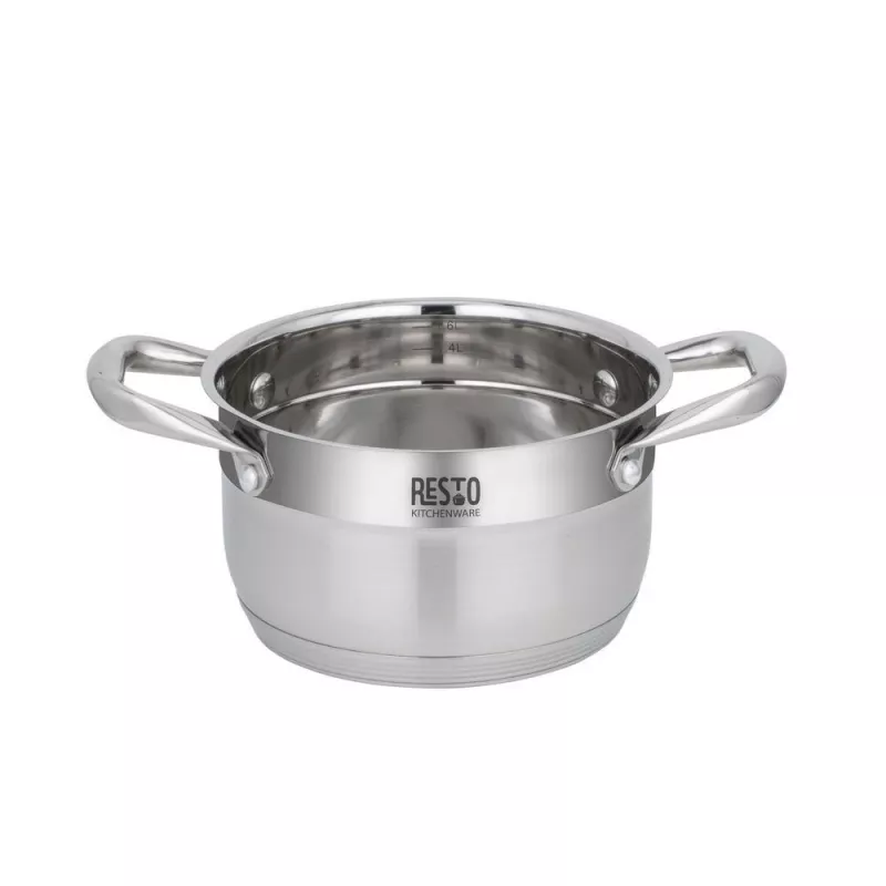 Στρογγυλή κατσαρόλα ανοξείδωτου χάλυβα Resto Kitchenware Libra 1,9 L