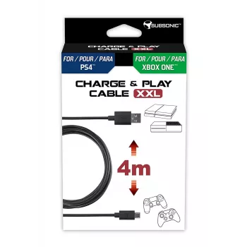 Καλώδιο USB Subsonic SA5355 4 m USB 2.0 A σε Micro-USB A Μαύρο